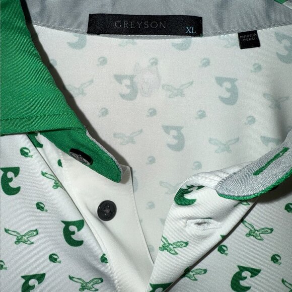 Greyson Philadelphia Eagles Polo Shirt Men’s XXL | NWT Performance Golf Polo - Picture 4 of 7